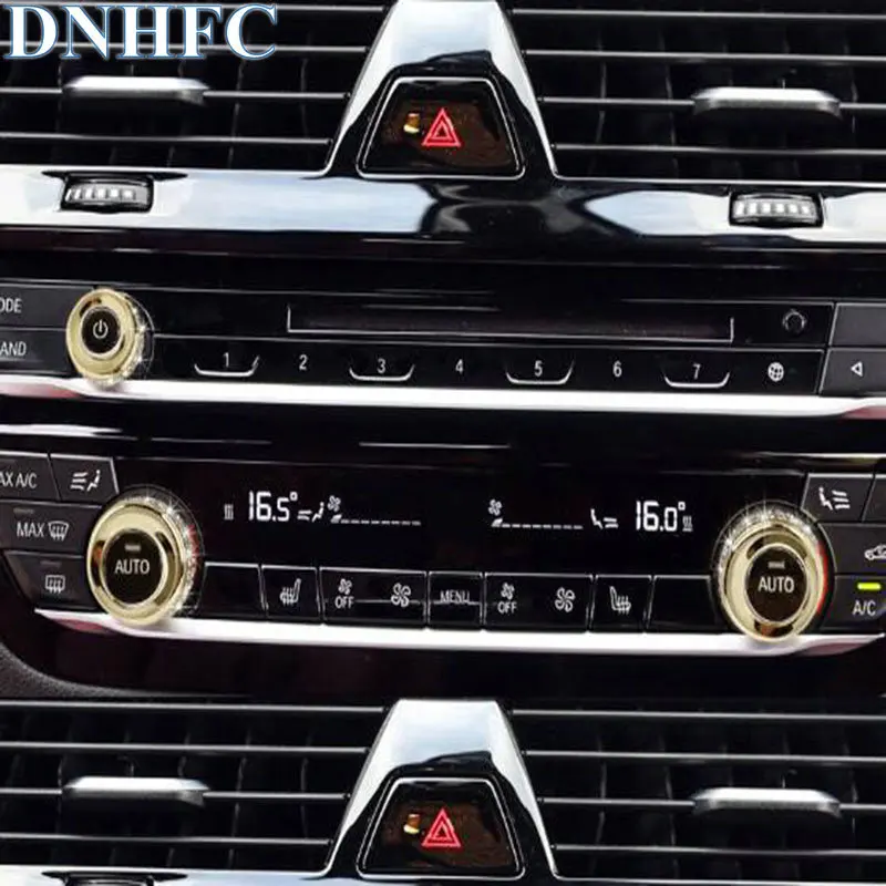 DNHFC автомобильный регулятор кондиционера украшение яркое кольцо для BMW 5 series 520 525