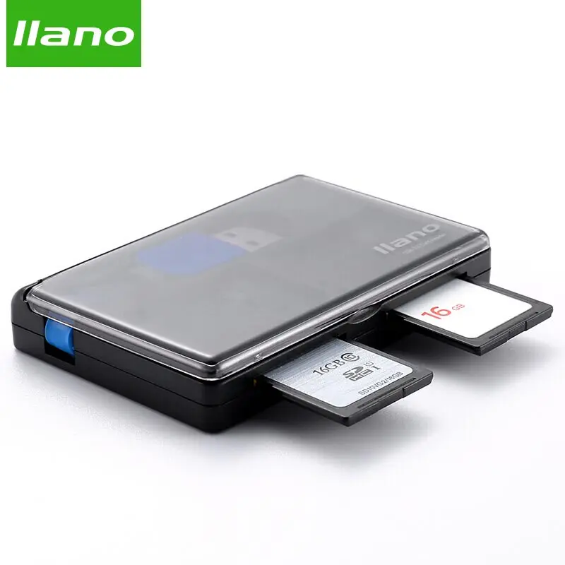 Llano 4 в 1 USB 3,0 смарт-кард-ридер для SD/TF карт памяти флэш мульти-кард-ридер 2 карты Одновременное чтение записи