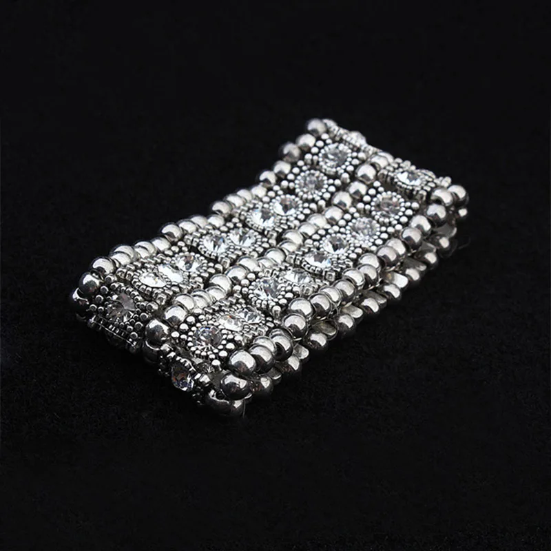 Эластичные браслеты с микроинкрустацией карат из фианита для тенниса эластичные