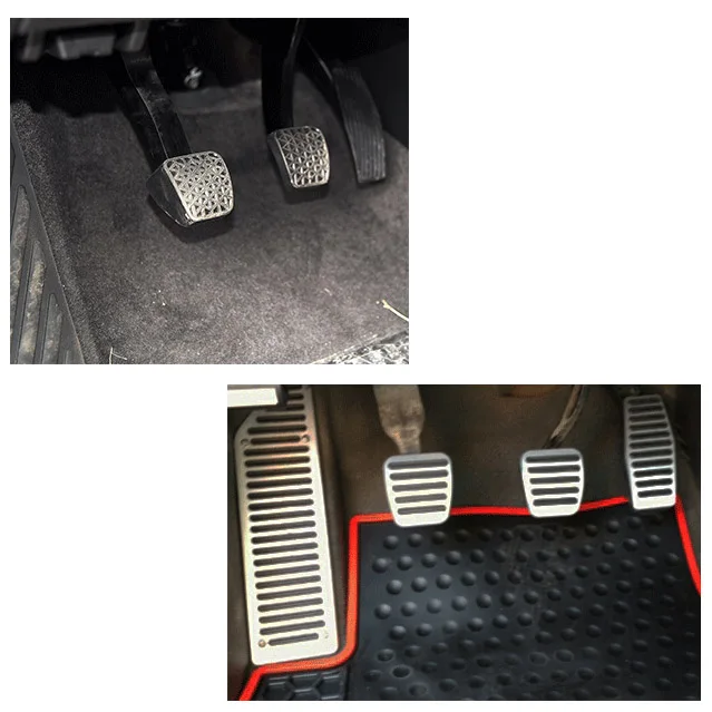 4 шт. алюминиевые Нескользящие подставки для ног Buick Excelle 2010 2014 MT|brake pedal cover|pedal