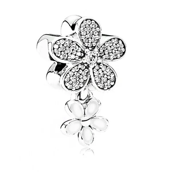 Btuamb хит продаж Хрустальный цветок сердце луна звезда кулон бусины подходят для