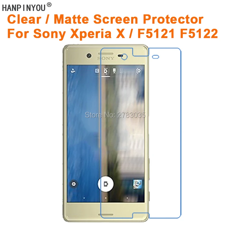 Для Sony Xperia X / Dual F5121 F5122 прозрачная глянцевая/Антибликовая матовая защитная пленка