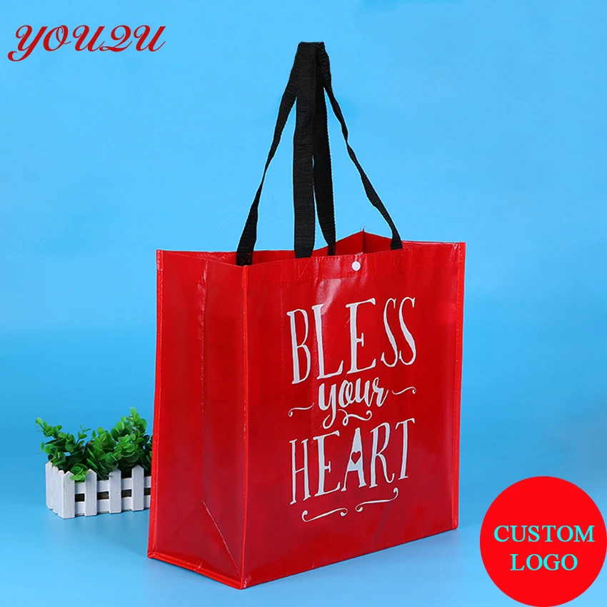 PP нетканый матовый мешок для ламинирования с полным набором вашего логотипа