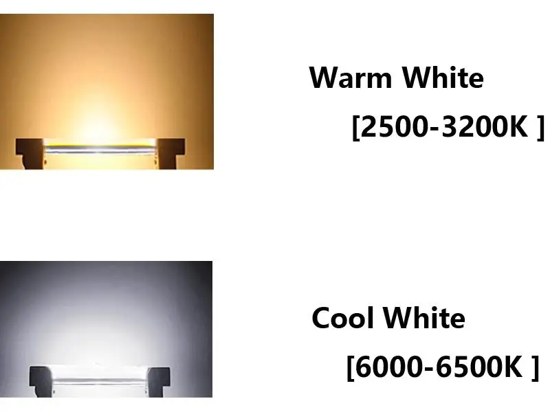 HiMISS Mini Диммируемый стеклянный R7S светодиодный ная лампа 5 Вт 78 мм/10 118 мм COB