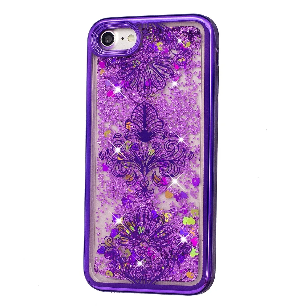 Роскошные Плывун Bling красочный чехол для iPhone 7 Чехол модные гладкие девушка СПП
