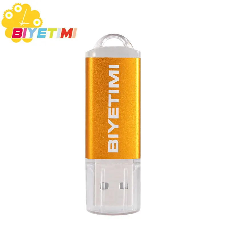 Usb флеш-накопитель Biyetimi, реальная емкость, цветной, маленький, умный, 8 ГБ, 16 ГБ, 32 ГБ, память, Usb флешка, флешка, флешка для ПК - Цвет: Цвет: желтый