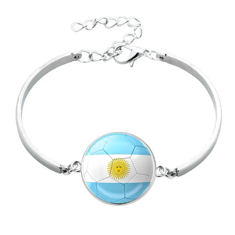 Новые браслеты с флагом страны для мужчин и женщин серебряные на Украину товары