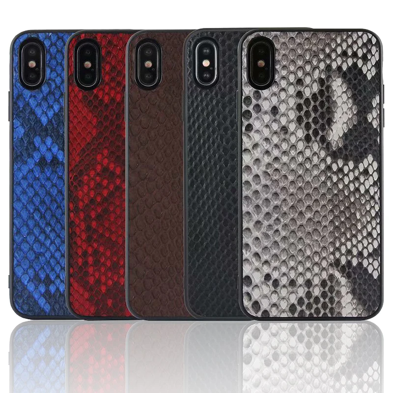 Чехол для IPhone XR, Роскошный чехол из натуральной кожи для IPhone X, задняя крышка из кожи питона для IPhone XS Max XR, Fundas Capa из кожи питона