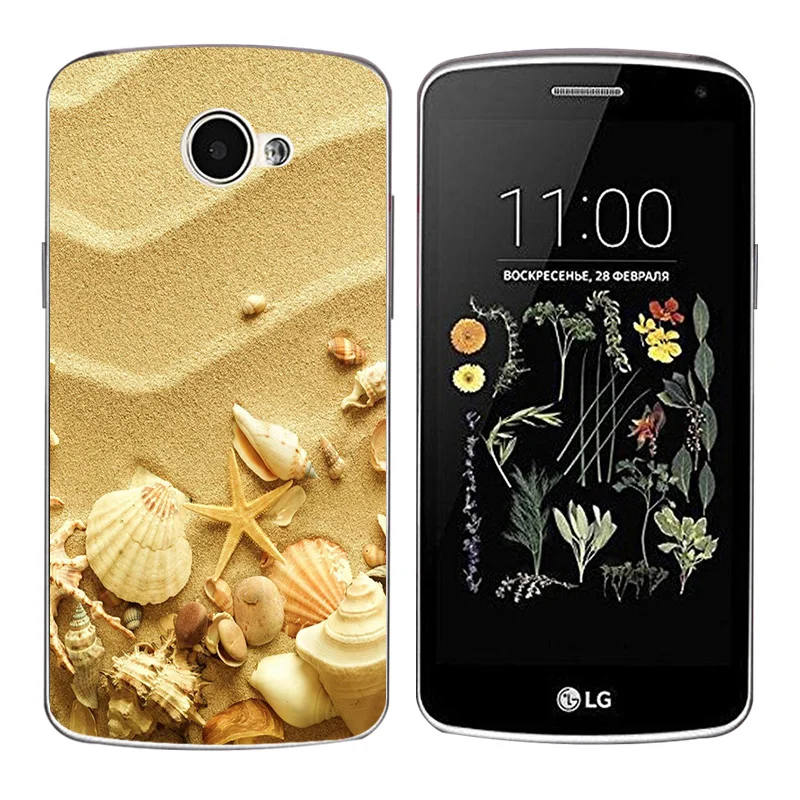 Чехол для LG K5 Мягкий силиконовый чехол LTE X220 X220DS K 5 с принтом &quotволны&quot k5 0
