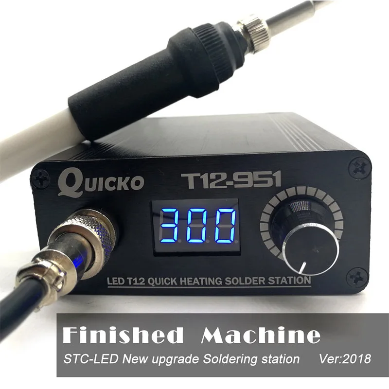 QUICKO T12 СВЕТОДИОДНЫЙ Цифровой паяльник для подключения к электронная сварка