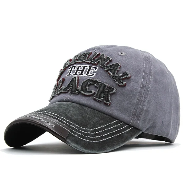 black gray Xlamulu, Хит, Ретро стиль, бейсболка, s, шапки для мужчин, Casquette, брендовая, женская, Snapback, s, промытая кость, мужская шапка, Gorras, надпись, Черная кепка - Цвет: black gray
