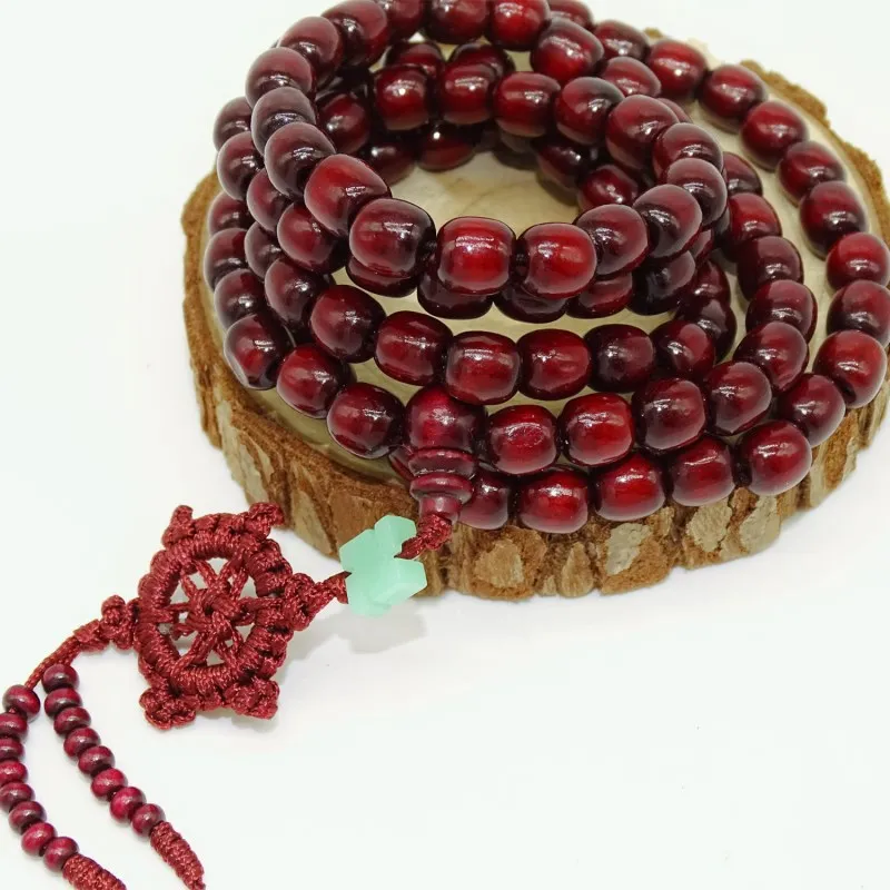 Многослойные сандалии молитвенный буддистский браслет с бусинами Mala Buddha Charm 108