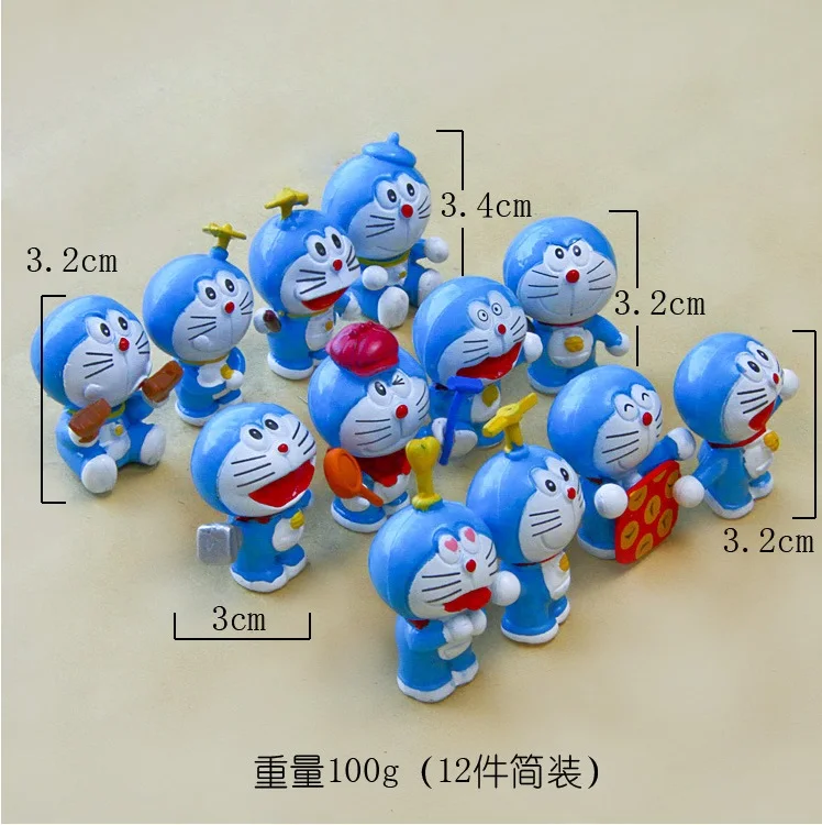 Doraemon Игрушка-фигурка различные изображения с будущими реквизитами Marching Queue Much Joy
