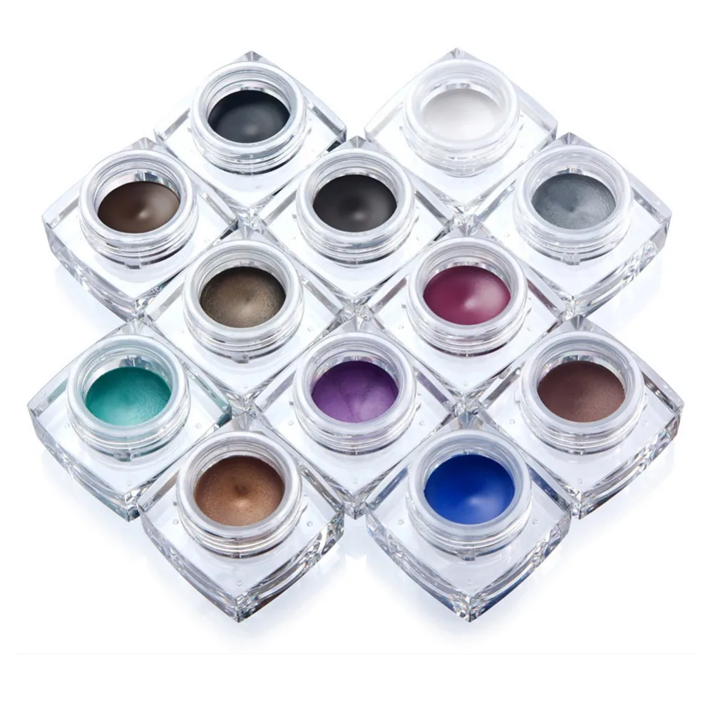 HUAMIANLI бренд глаз макияжная подводка для гель Водонепроницаемый 12 Цвет