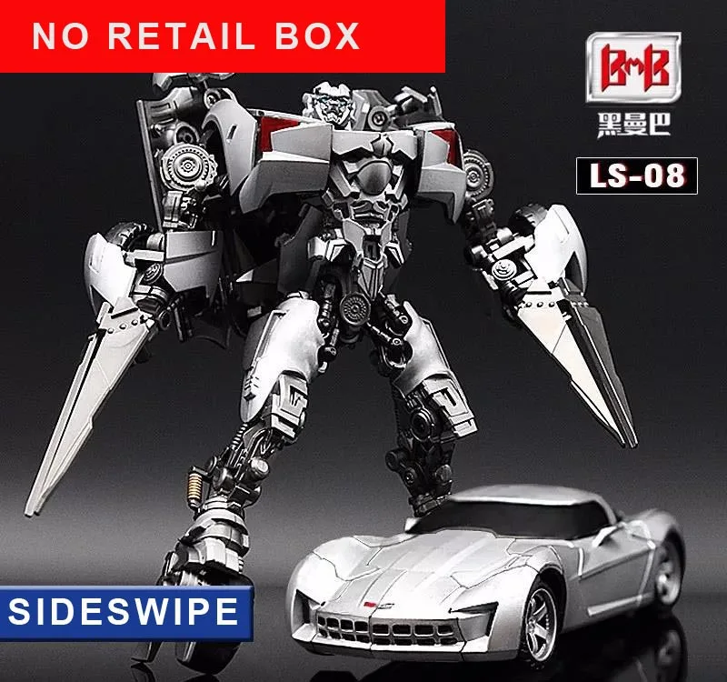 No Retail Box Трансформация Sideswipe G1 LS08 LS-08 BMB режим фильм сплав Voyager фигурка Робот Игрушки - Цвет: No Retail Box