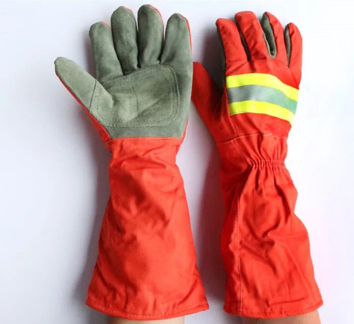 Бесплатная доставка, лидер продаж, защитные перчатки с длинными рукавами для пожарной безопасности, водонепроницаемые высокотемпературны...
