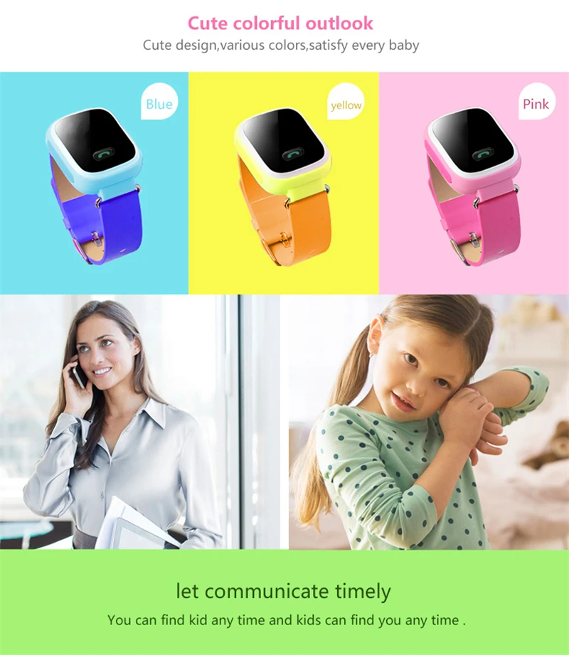 SZMUGUA Kids Smart Watch 1.0" Color Screen With GPS Tracker SOS Monitor Positioning Baby Compatible With IOS& Android