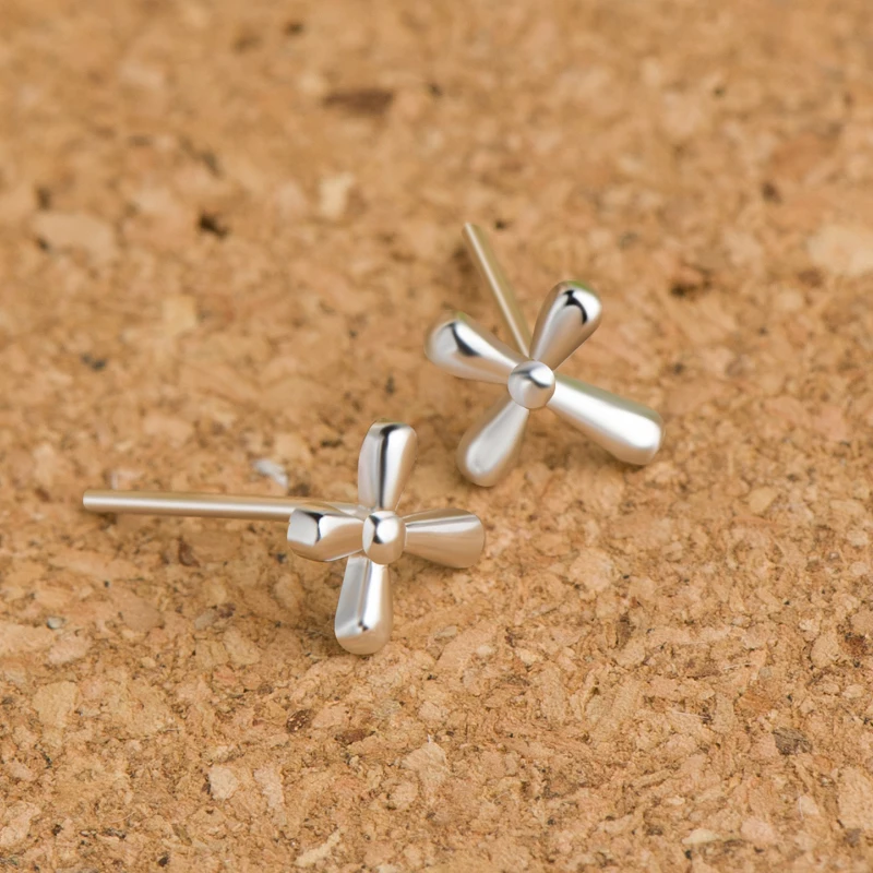 Женские серьги-гвоздики VICHOK Cross Простые Модные серьги из стерлингового серебра 925