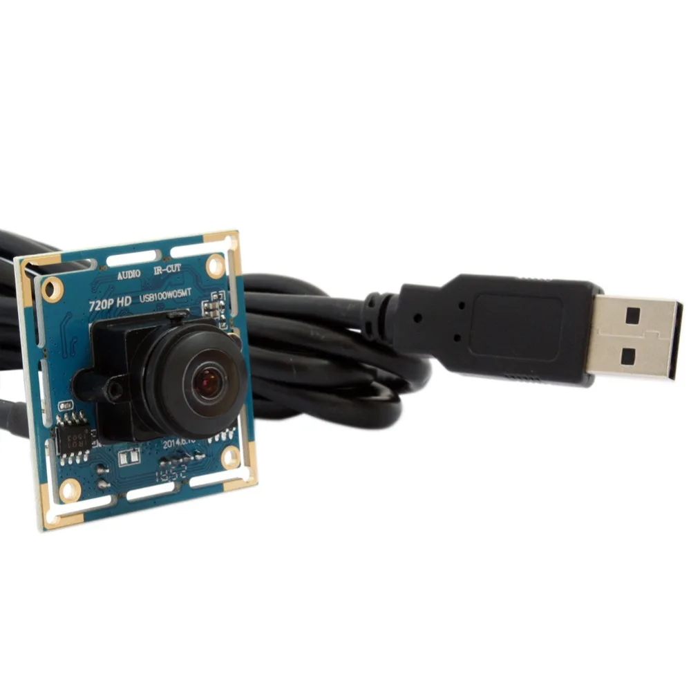 Широкоугольная веб камера ELP Fish Eye модуль камеры 1MP 720P HD OV9712 CMOS датчик USB 2 0 для
