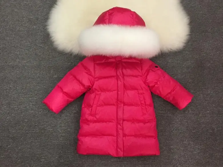 Детская верхняя одежда зимние куртки пальто коллекция 80% года белая Утепленная