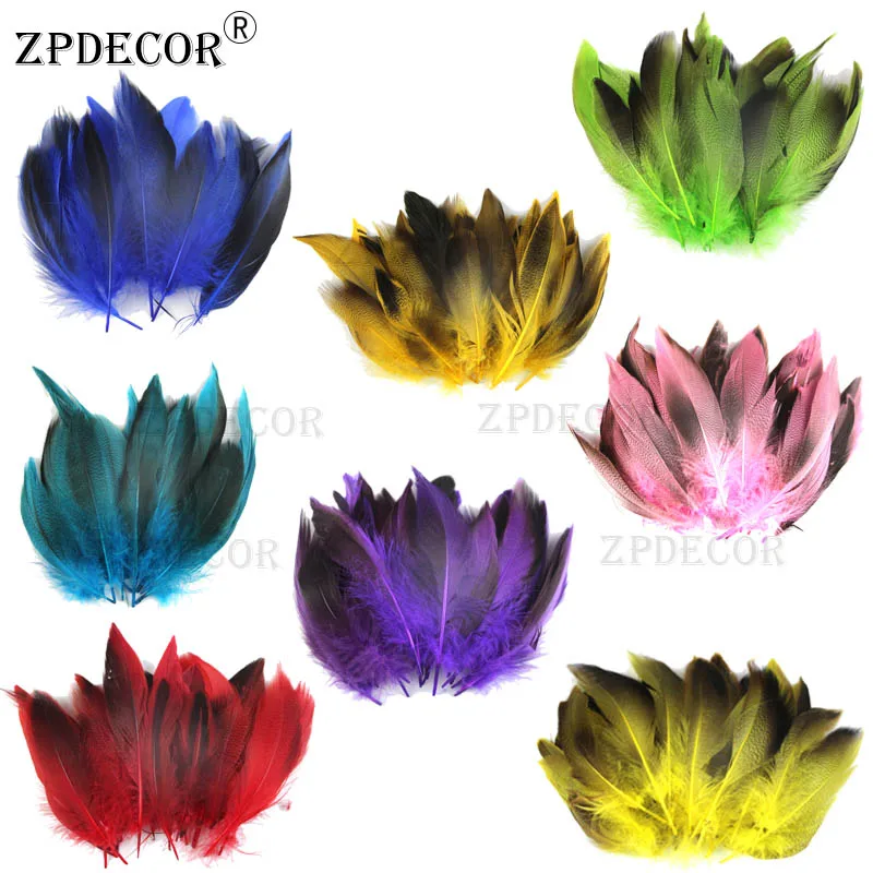 

4~6 Inch 10~15CM Duck Feathers Green Flower Color for DIY