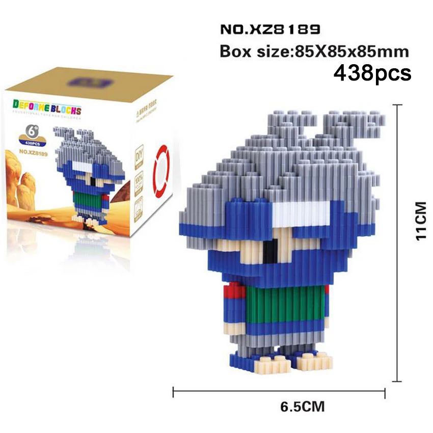DOLLRYGA игрушка малыш классический мультяшный персонаж микро строительные блоки Knut