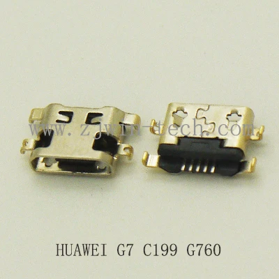 5 шт. или 50 разъем Micro 2 0 USB для зарядки телефона используемый HUAWEI G7/C199/G760|micro usb jack