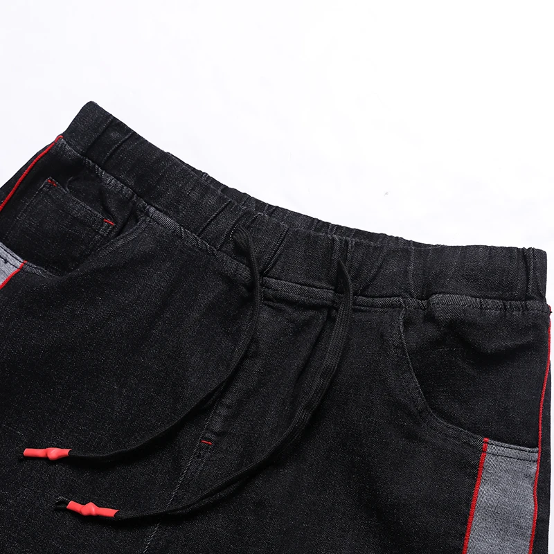 Новинка 2019 большие мужские джинсы 8XL 7XL брюки на осень эластичные прямые 44 46 48