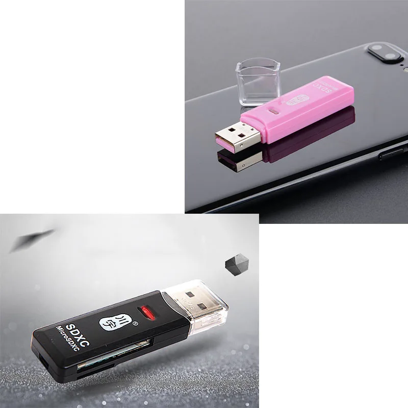 Устройство чтения карт Microsd Kawau USB 2 0 поддерживает до 128 ГБ со слотом для SD C296