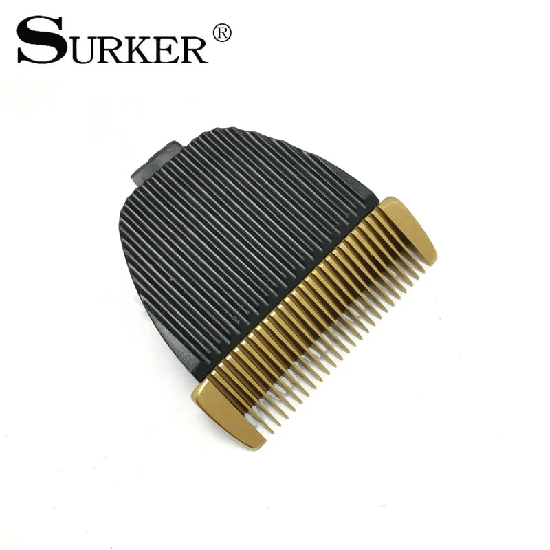 SURKER RFC-688B машинка для стрижки волос лезвие покрытое титановой керамической головкой Аксессуары для укладки волос