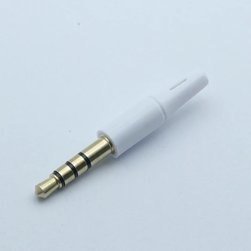 17mm 4P Gold White 12 шт выход 17 мм/14 мм разъем 3,5 мм стерео 3 полюса штекер для гарнитура «сделай сам» наушники или используется для ремонта наушников золото/никелированный - Цвет: 17mm 4P Gold White