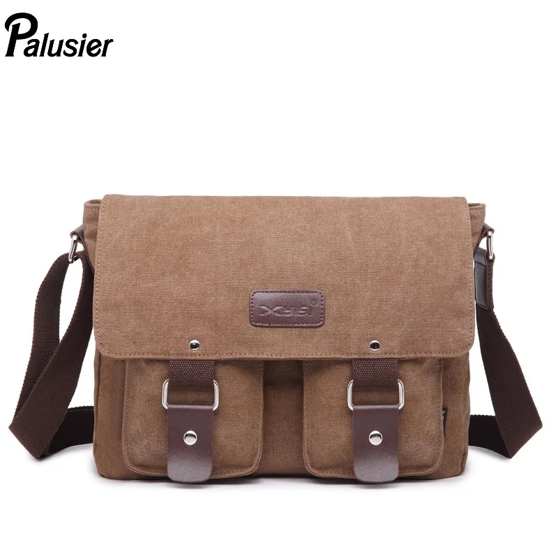 Мужская винтажная Холщовая Сумка через плечо многофункциональная модная