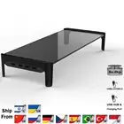 Подставка для настольного монитора, ноутбука, нескользящая, 4 порта, usb-хаб дюйма, с функцией быстрой зарядки, 501L