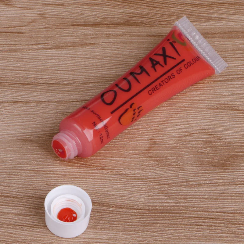 12 цветов 3D краски для ногтей трубка рисования акриловый наконечник дизайна УФ