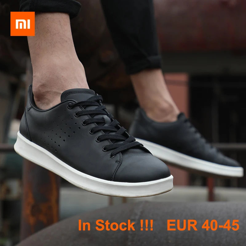 Xiaomi MIJIA FreeTie натуральная кожа скейтборд Мужская обувь  противоскользящая Мода Досуг поддержка смарт чип (не включает) - купить по  выгодной цене | AliExpress