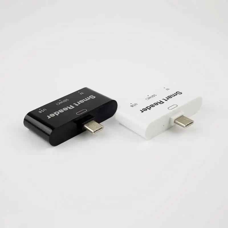 4 в 1 ABS USB 3,1 type C USB-C TF Micro SD OTG кард-ридер для Macbook Phone Tablet