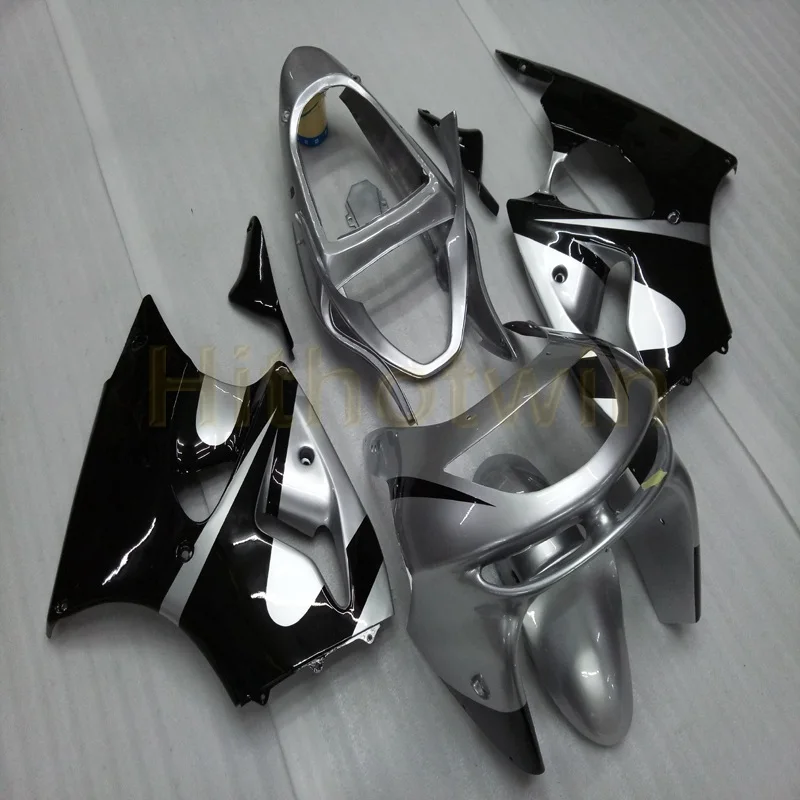 

motorcycle fairing for ZX6R 636 1998 1999 ZX-6R ABSFree Bolts+silver black body cover