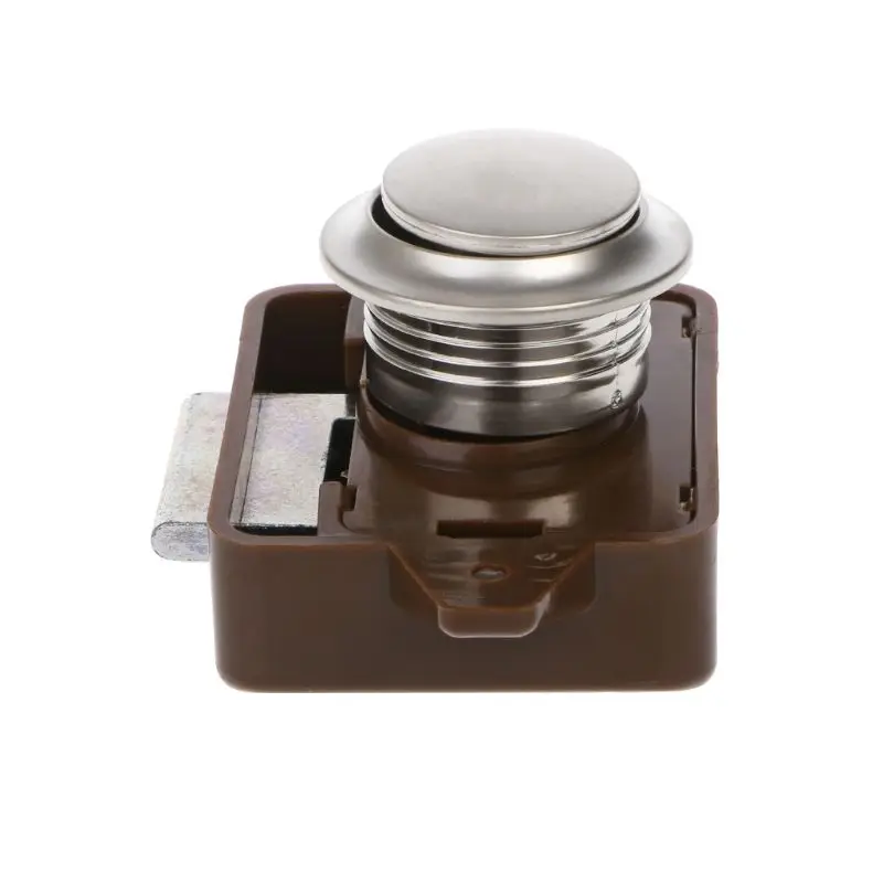 

Camper Car Push Lock RV Caravan Boat Motor Home Cabinet Drawer Latch Button Locks For Furniture Hardware RV Parts & Accessories
