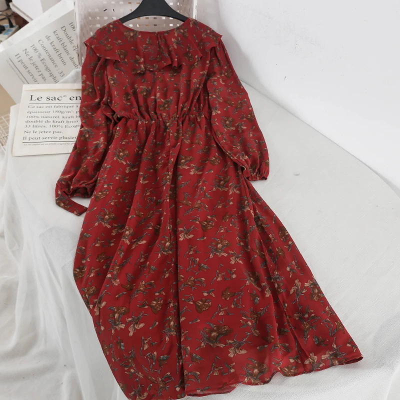 2019 Новая модная женская одежда для взрослых весеннее ретро с v образным вырезом