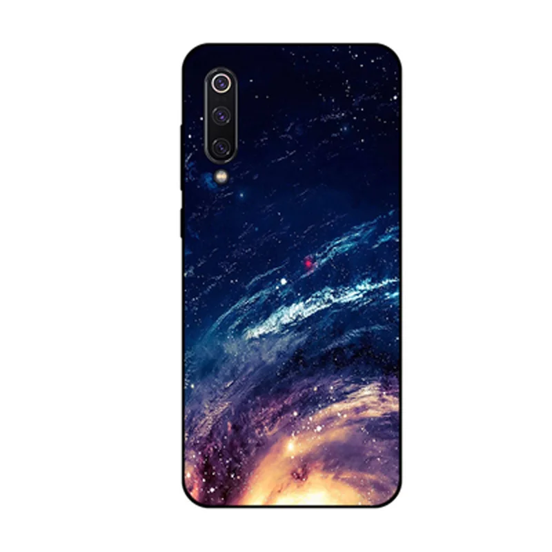 Мягкий чехол для Xiaomi Mi 9 SE мягкий силиконовый из ТПУ с изображением звездного HD Mi9