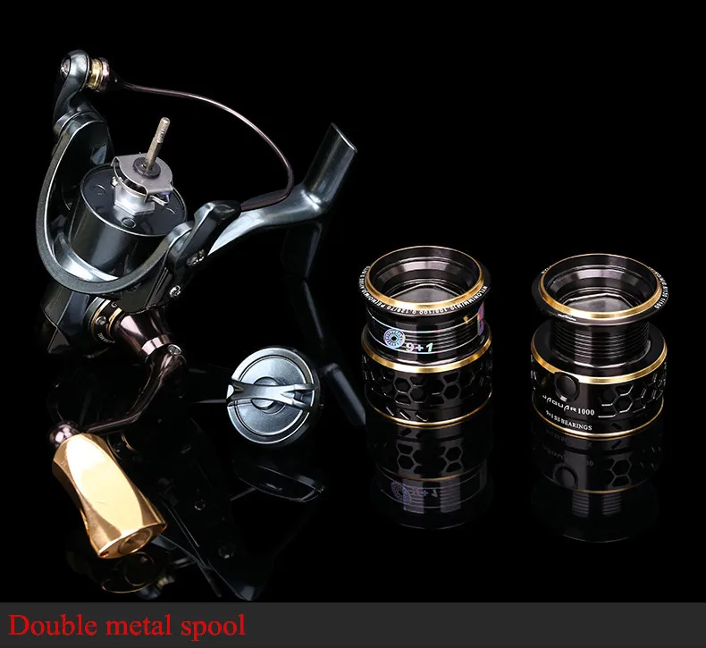 Tsurinoya Jaguar 1000-5000 Катушка для спиннинга 10BB/5,2: 1/4-7 кг с двумя металлическими гибкими катушка; приманка рыболовной катушки пескария Molinete Pesca Carretilha