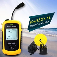 sonar fish finder echo sounders for fishing deeper fish alarms pesca sensor findfish shore kayak fishing wired transducer finder