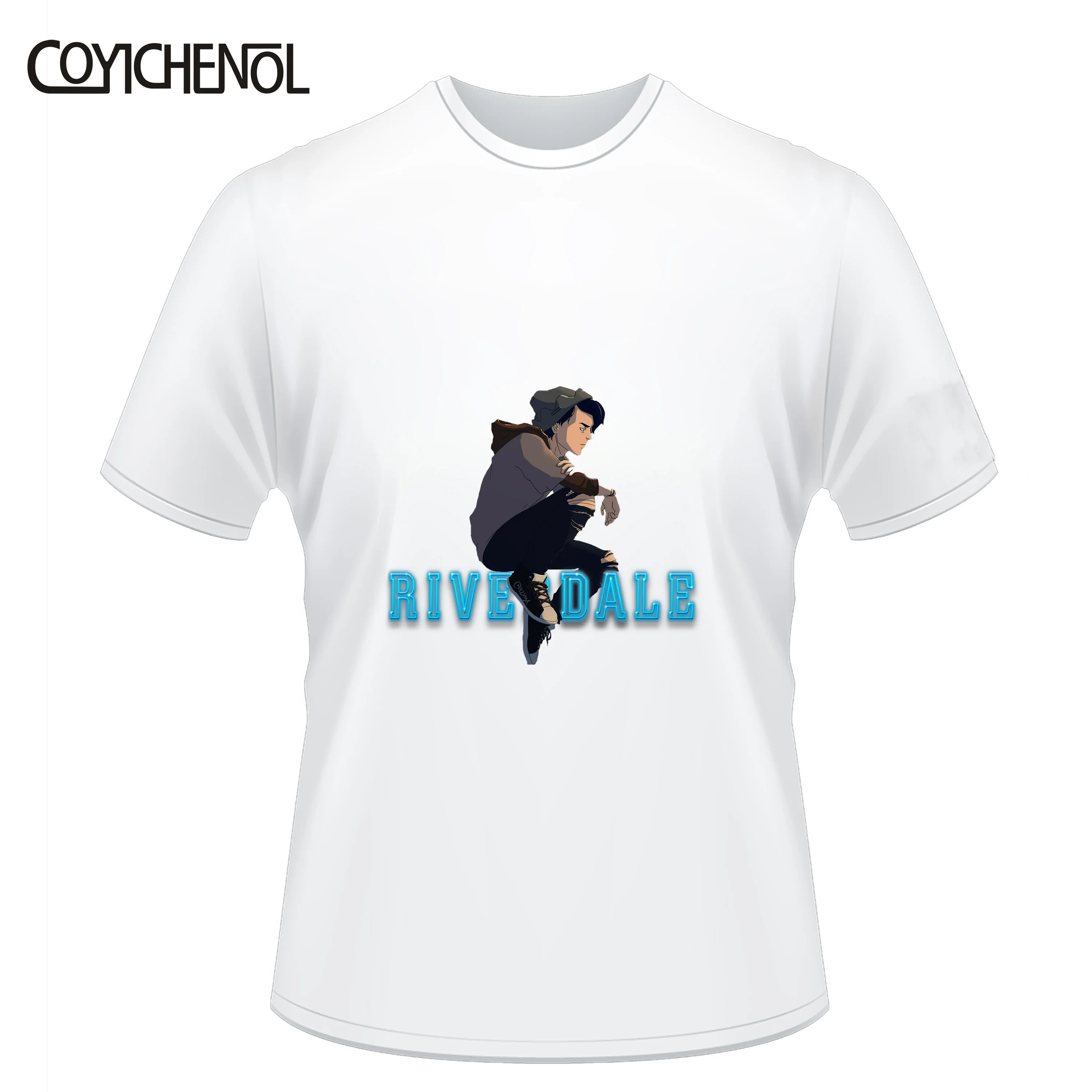 6xl футболка riverdale женские Тупоголовым Футболка с принтом Большие размеры печати