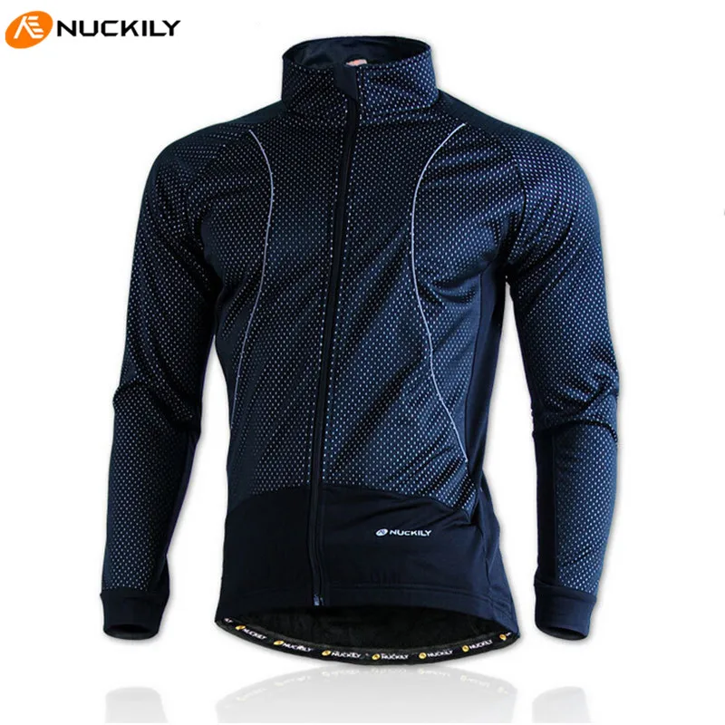 Велосипедная куртка NUCKILY одежда непромокаемое флисовое пальто теплая