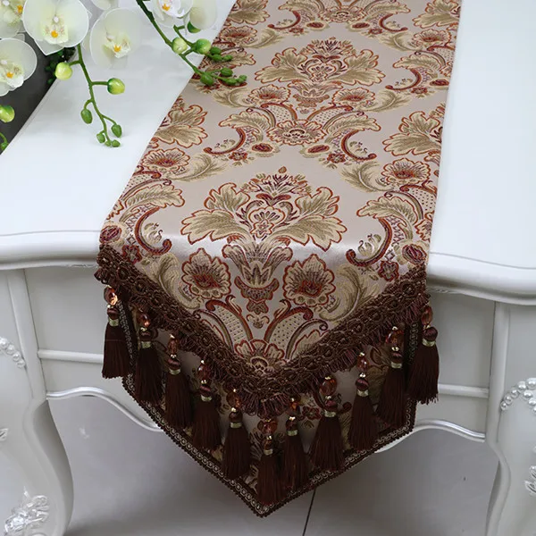 Style 2 Proud Rose Европейский стиль настольная дорожка с кисточками настольный флаг мода Бытовая настольная дорожка украшение роскошная кровать флаг - Цвет: Style 2