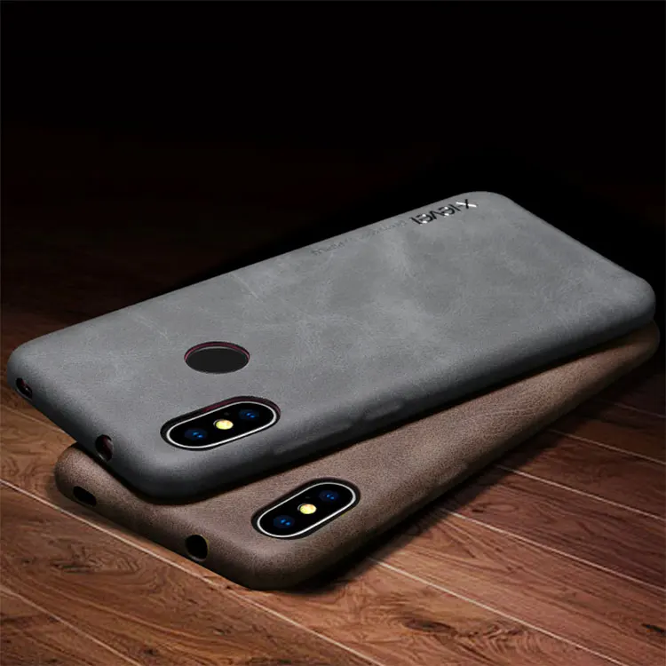Оригинальный X-Level Xiaomi mi A2 Lite винтажная Обложка на заднюю панель из искусственной