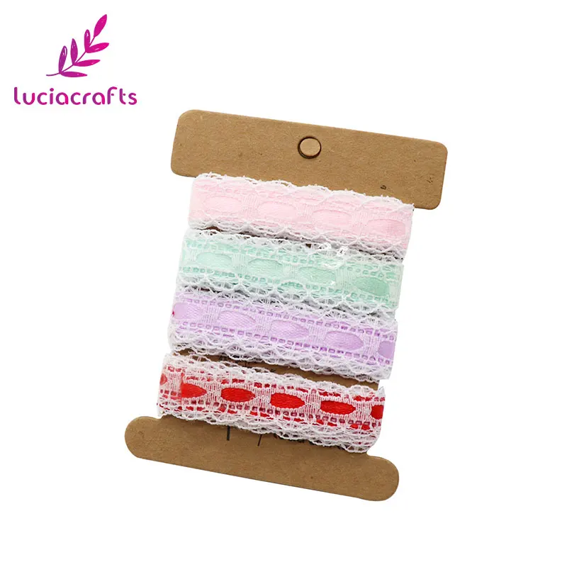 Lucia crafts, разные цвета, 10 мм, полиэстер, мягкая кружевная лента, вышитая лента, сделай сам, ручная работа, P0509