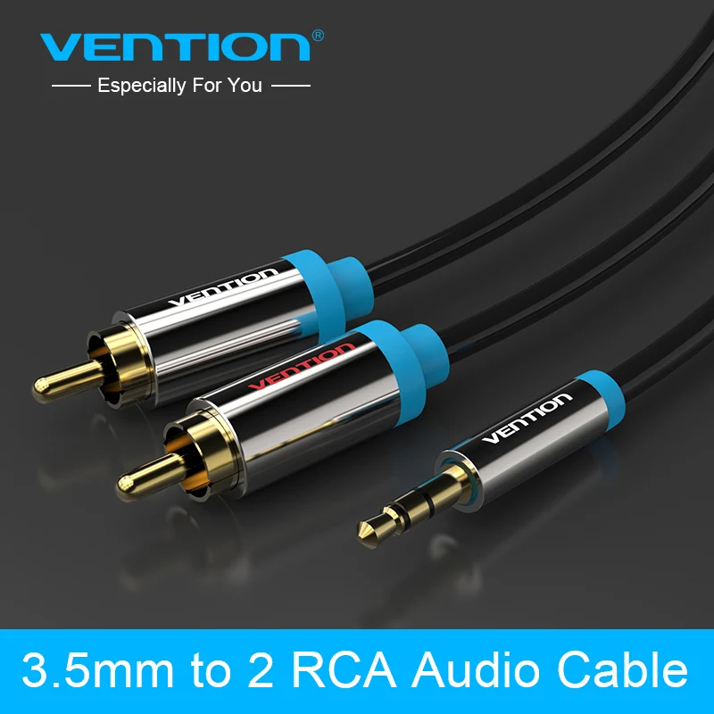 Vention RCA Jack кабель 2RCA штекер 3 5 Мужской Аудио 2 м Aux для Edifer домашний кинотеатр DVD VCD