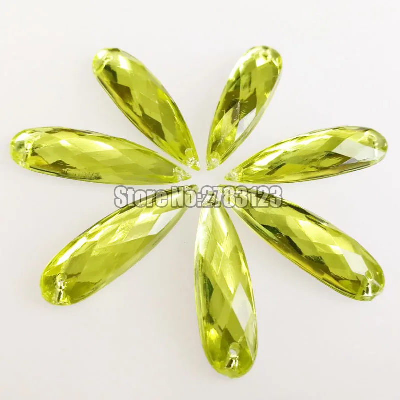 Light yellow 50 шт. 8x21 мм 7x28 мм DR высококачественные акриловые пришивные стразы с двумя отверстиями, diy/аксессуары для одежды - Цвет: Light yellow