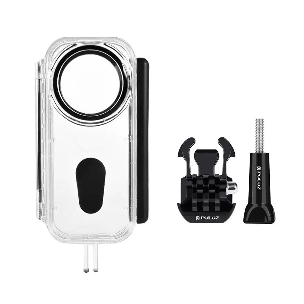 買取 PULUZ 5 30m 水中防水保護シェルケースのための Insta360 ONE X カメラアクセサリー & バックル基本マウント & ネジ